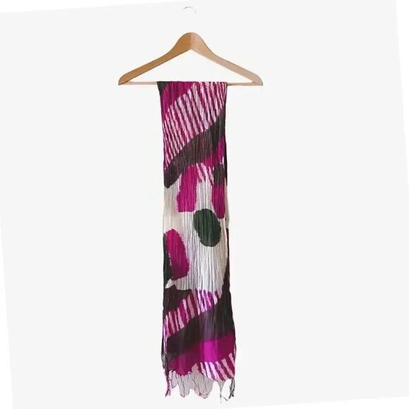 Boho Bohemian Lightweight Fringe Scarf Wrap  Cotton Long Longline One Size - Picture 1 of 9